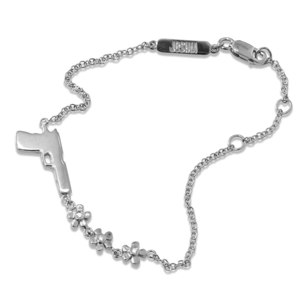 Flower Gun 18K Hvidguld Armbånd m. Diamanter