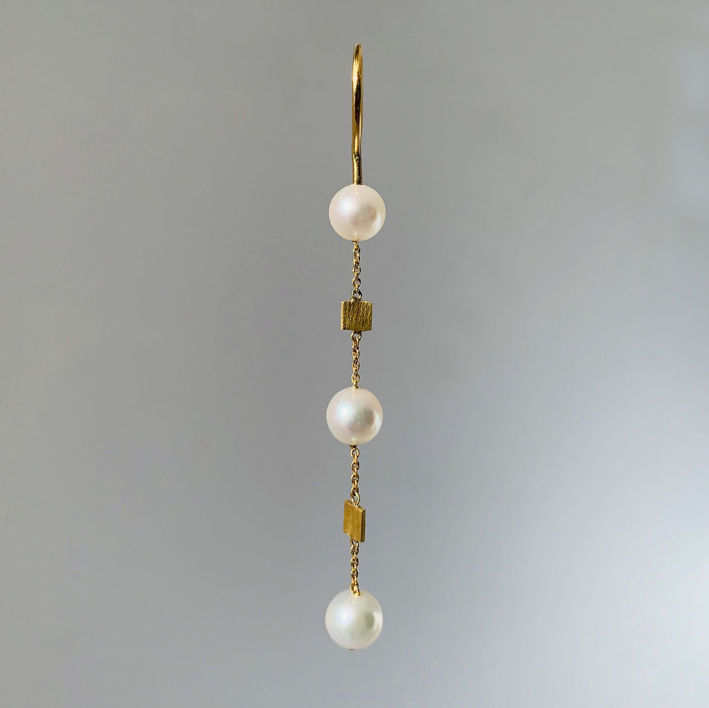 Bubbles Ohrring aus 18K Gold I Perlen