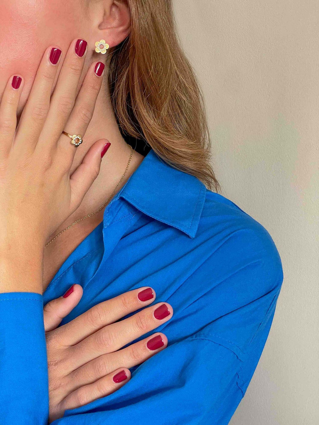 Flower Power Goldring aus 18K I Diamanten