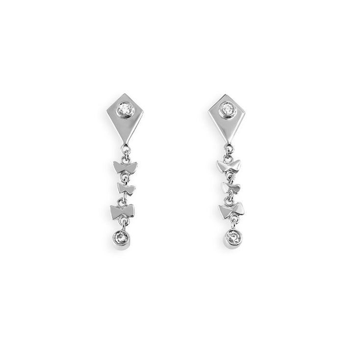 Kite 18K Whitegold Earrings w. Diamonds