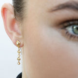 Kite 18K Gold Earrings w. Diamonds