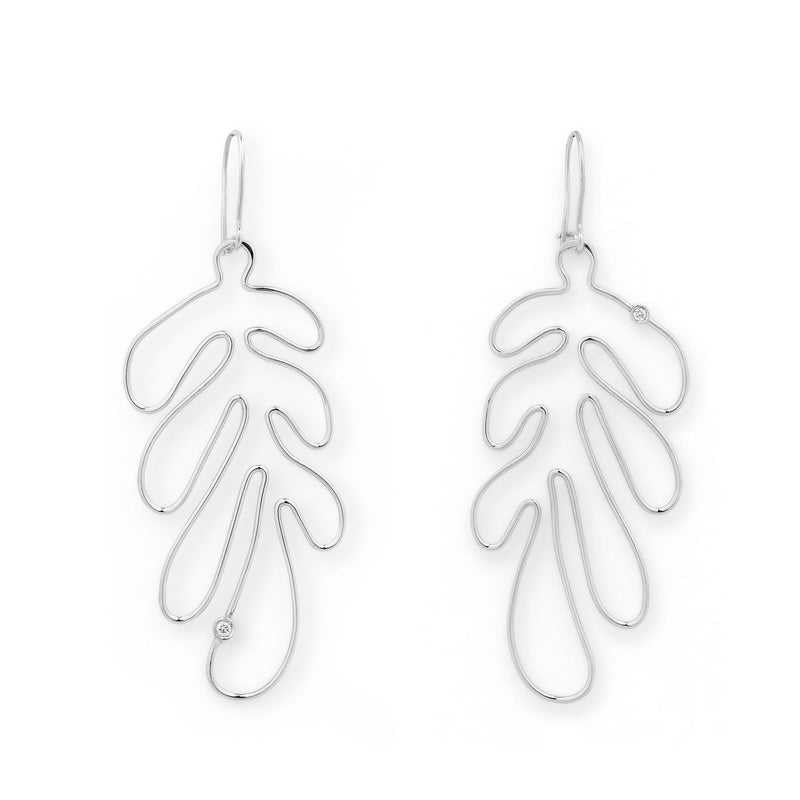 Matisse 18K Whitegold Earrings w. Diamonds