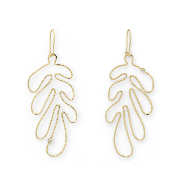 Matisse Ohrringe aus 18K Gold I Diamanten