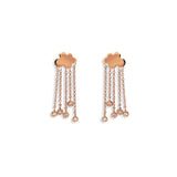 Rain Cloud 18K Rosegold Earrings w. Diamonds