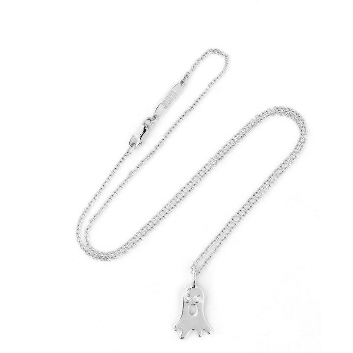 Boo 18K Whitegold Pendant w. Diamonds