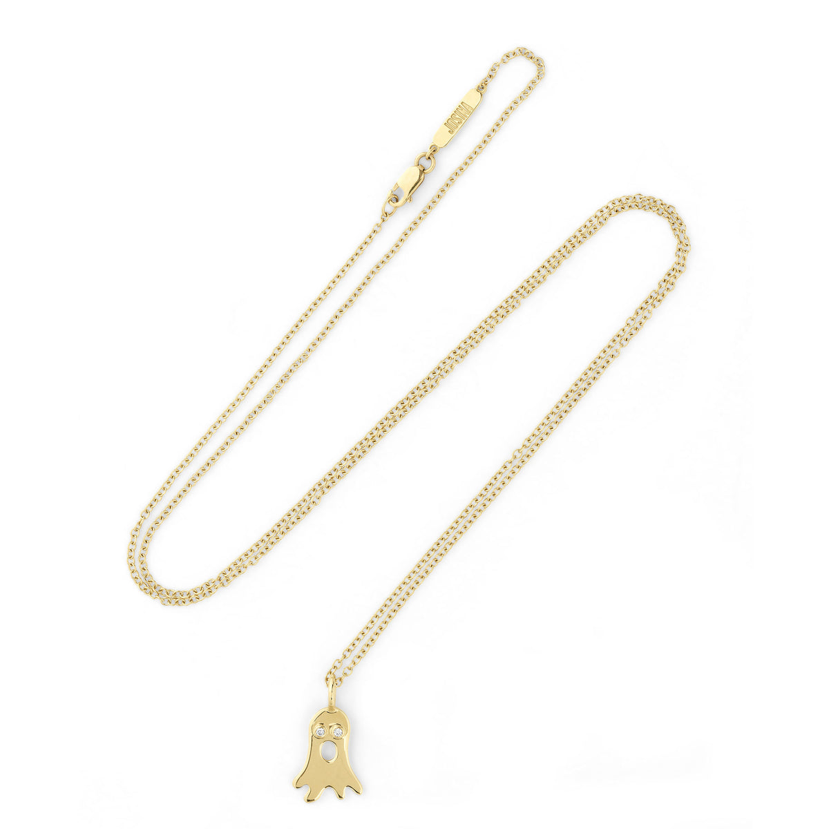 Boo 18K Gold Pendant w. Diamonds