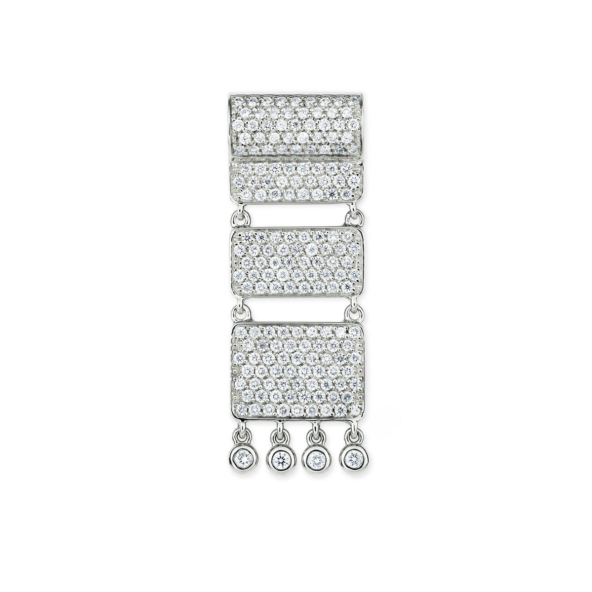 Carpet 18K Whitegold Pendant w. Diamonds