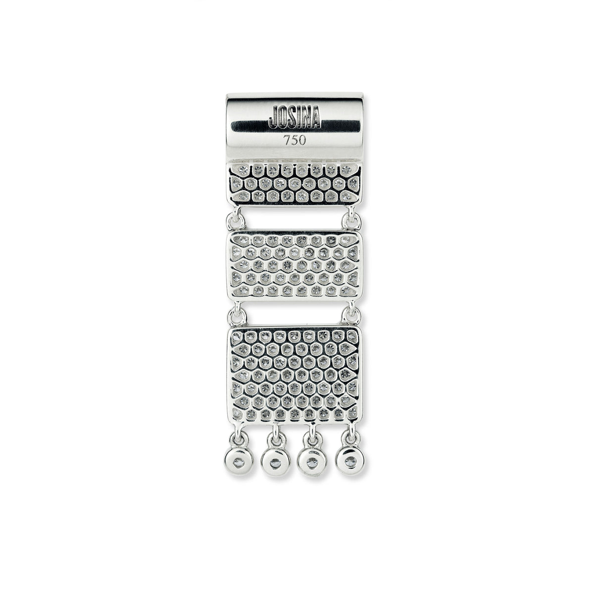 Carpet 18K Whitegold Pendant w. Diamonds