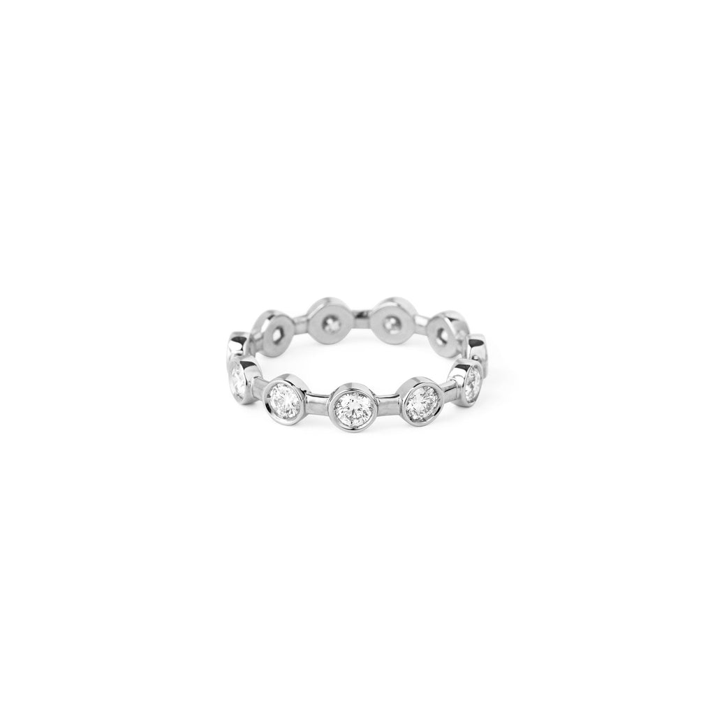 On the rocks 18K Whitegold Ring w. Diamonds