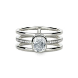 Sparkling 18K Whitegold Ring w. Diamonds