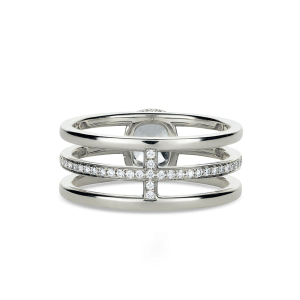 Sparkling 18K Hvidguld Ring m. Diamanter