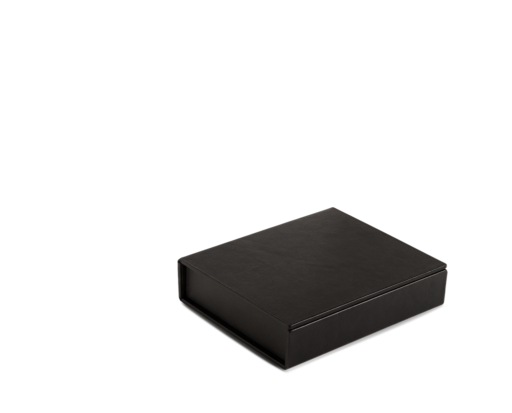 Black Surplus leatherJewellery Box, Small