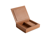 Cognac Surplus leather Jewellery Box, Small