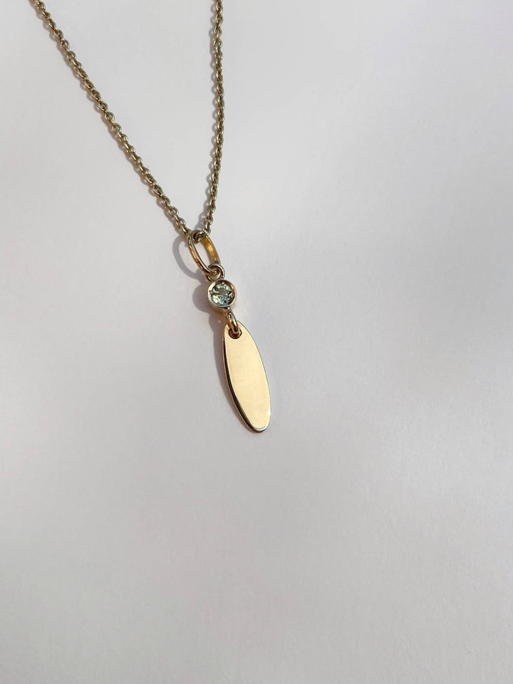 Coralie Grzes | Jeanne Amulet of August 18K Gold Necklace w. Peridot