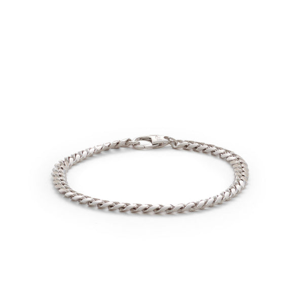 Curb (5mm) Silver Bracelet