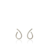 Small Kharisma Silver Earrings w. Diamonds