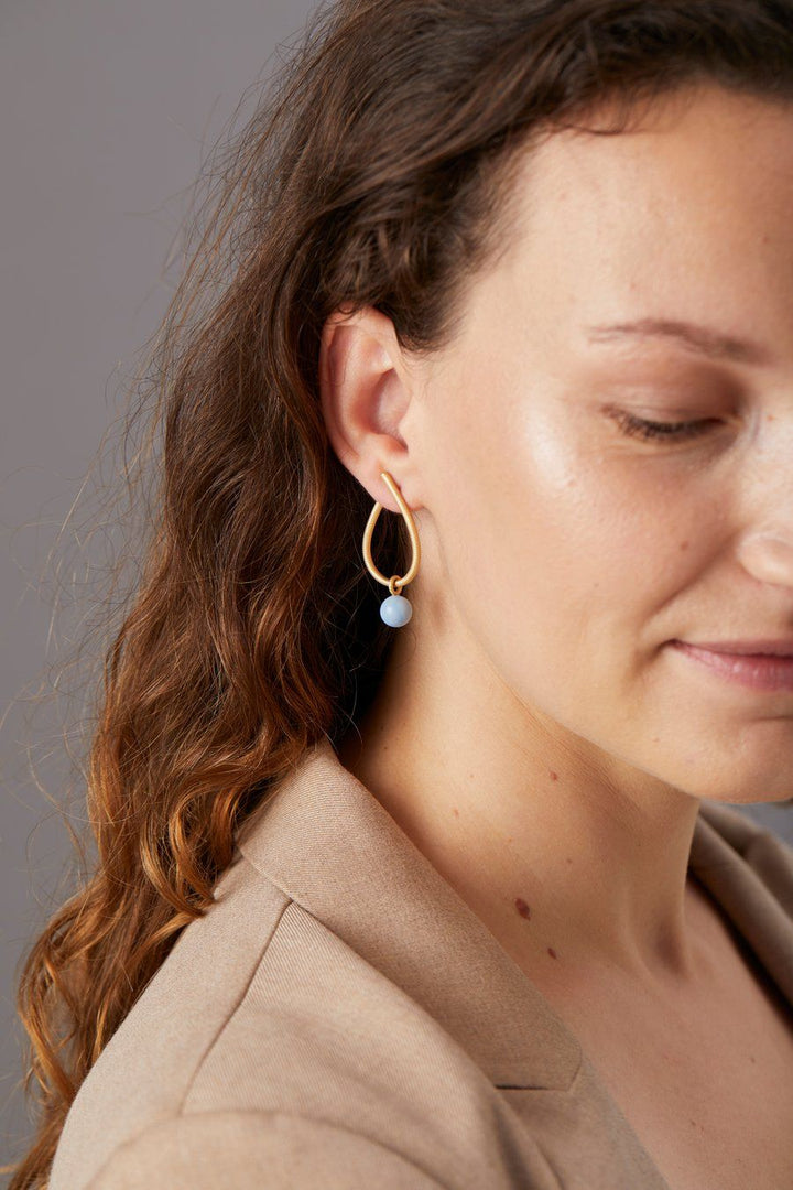 Globe Anhänger I Aquamarin aus 18K Weißgold