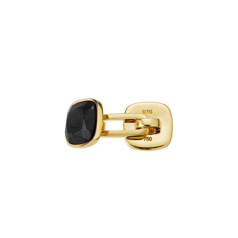 The Two Cufflink (A Pair) Gold Plated w. Mpingo