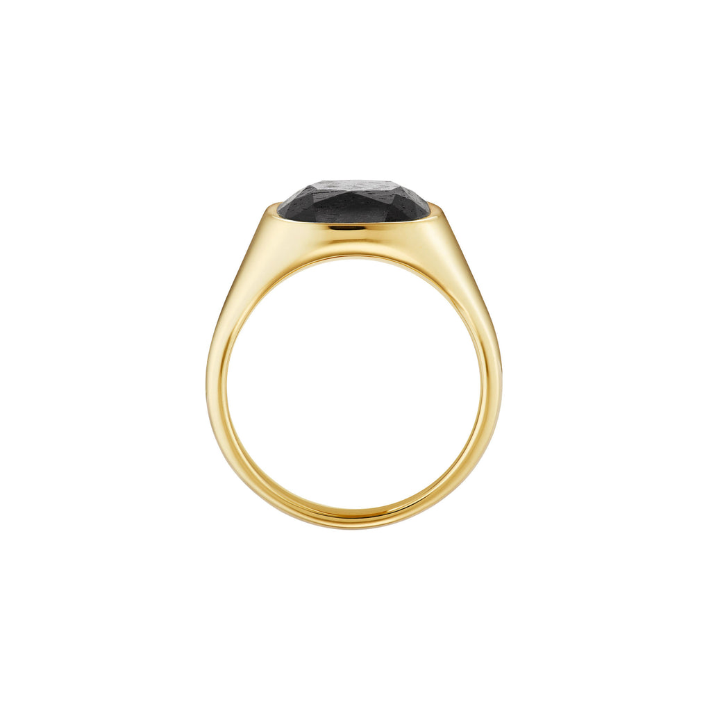 Brethren 18K Gold Ring w. Mpingo