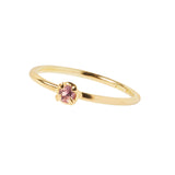 Pink 18K Gold Ring w. Sapphire