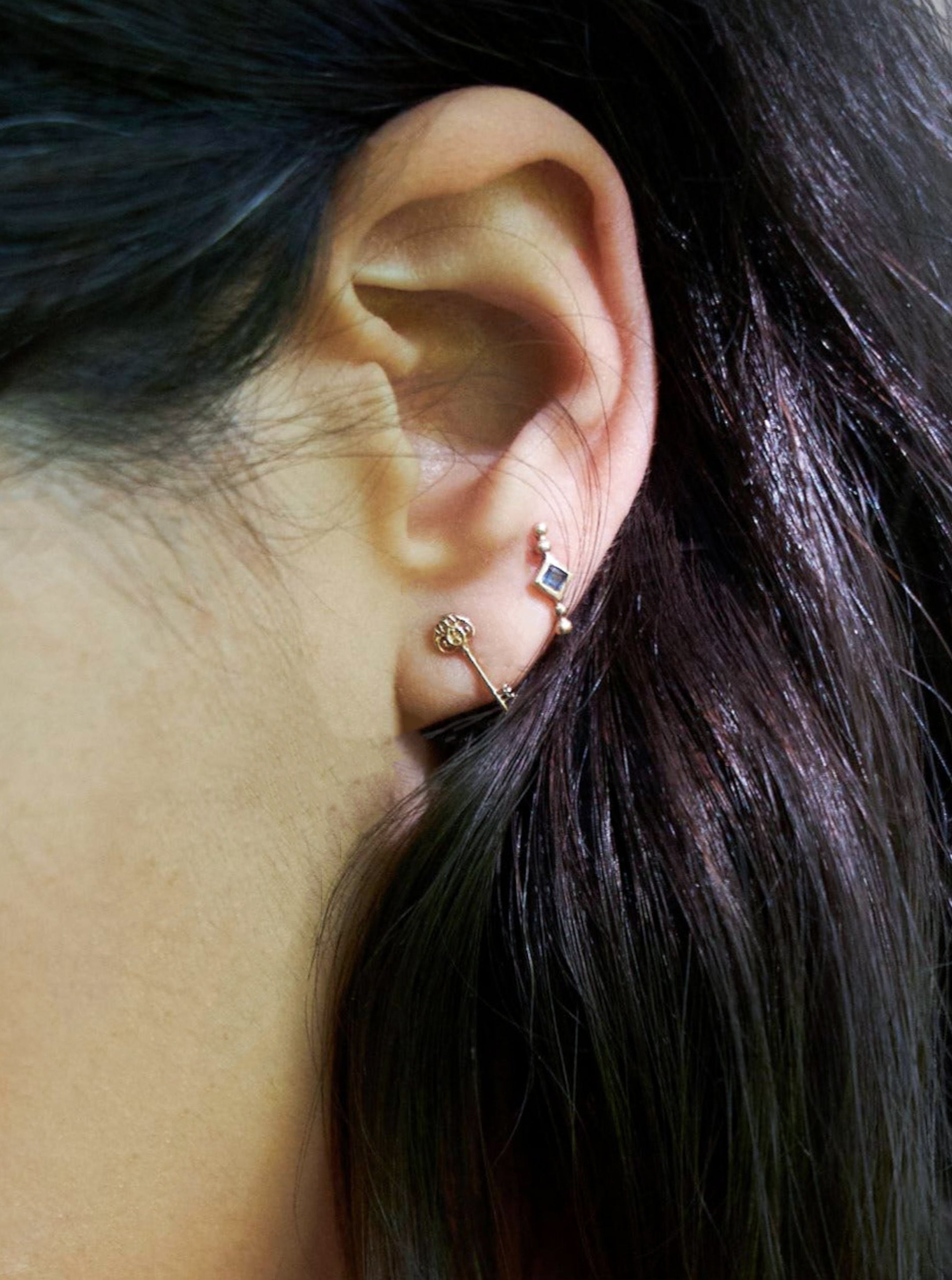 Kinz 14K Gold Stud