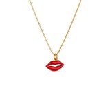 Kiss Kiss Bang Bang Gold Plated Necklace