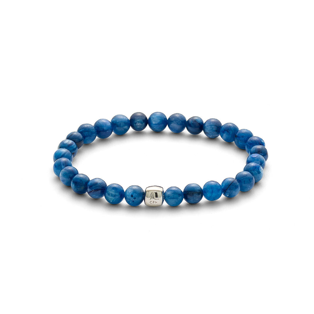 ColorUp (6mm) Silver Bracelet w. Kyanite