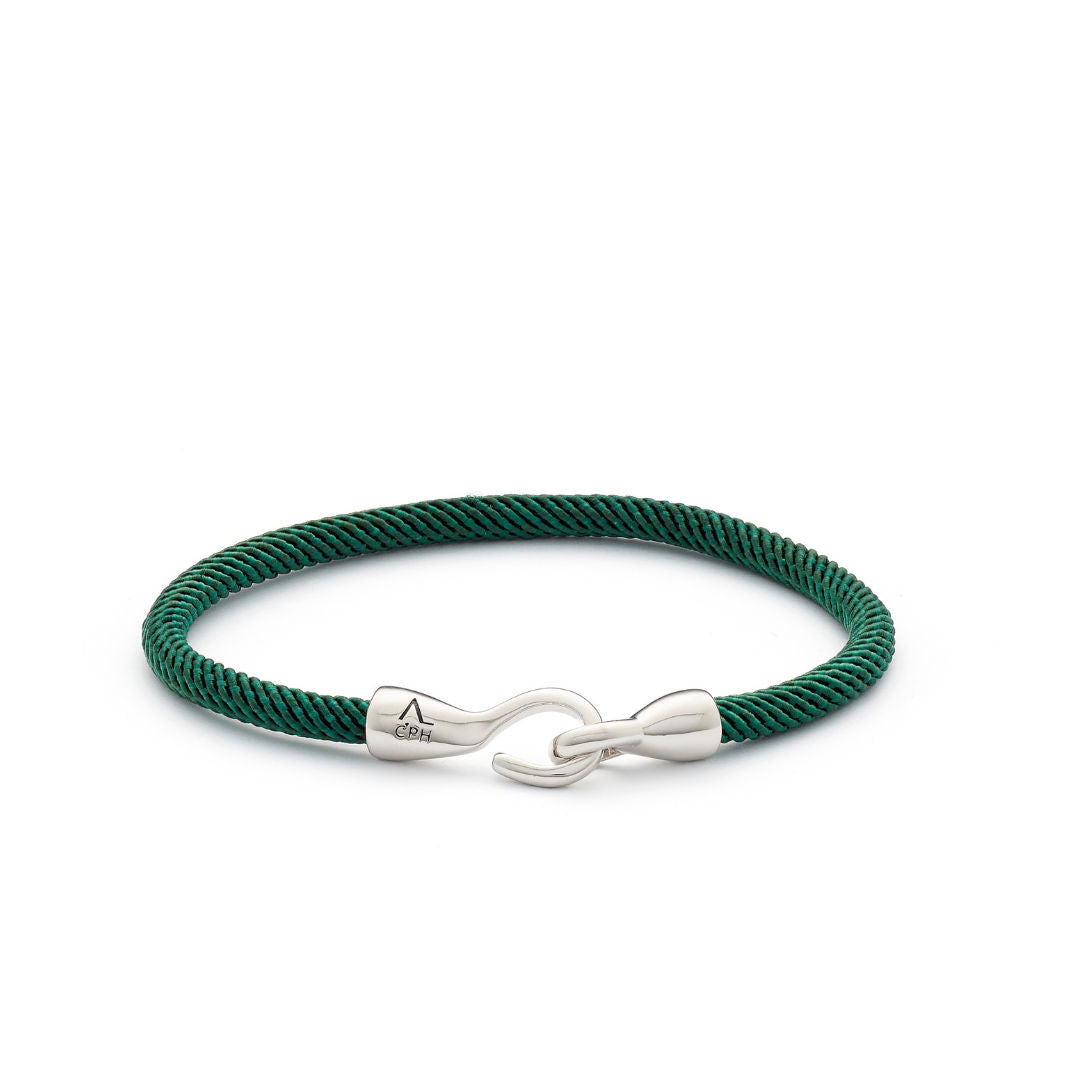 Maritime Grøn Sølv Armbånd