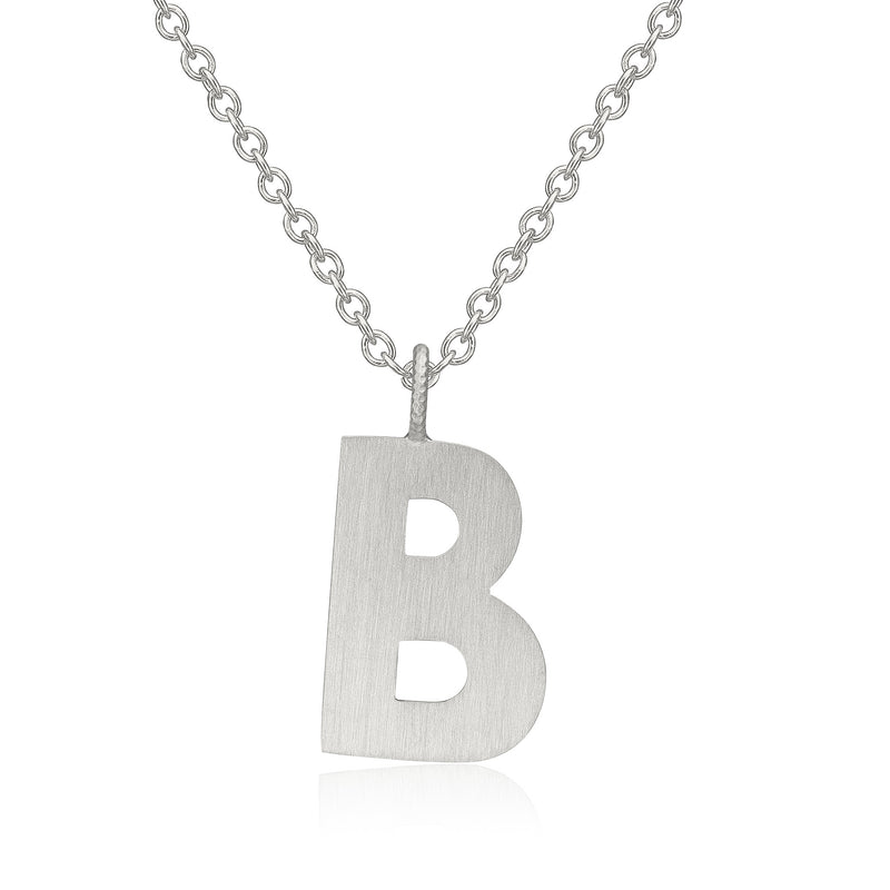 Buchstabe "B" Halskette aus Silber