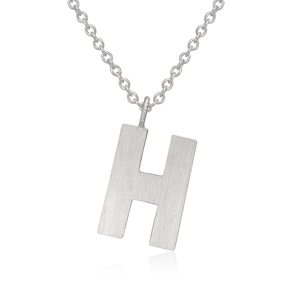 Buchstabe "H" Halskette aus Silber