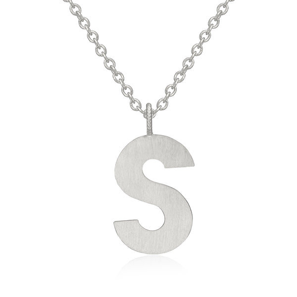 Buchstabe "S" Halskette aus Silber