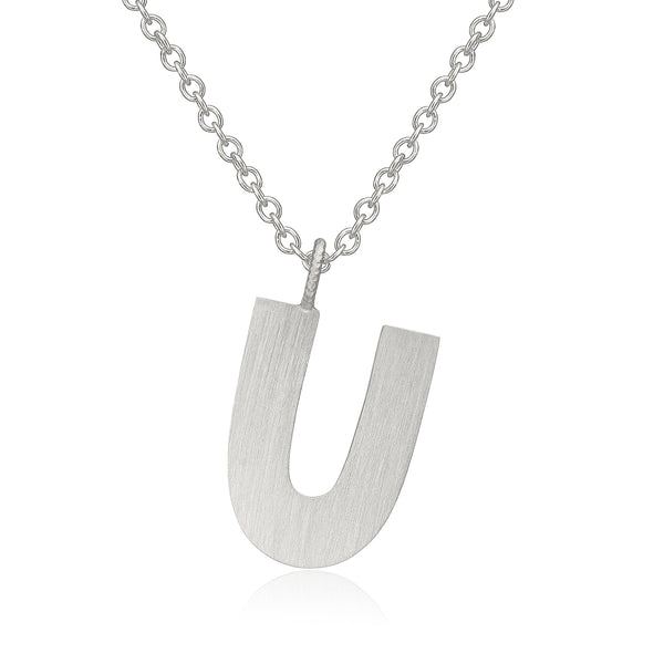 Buchstabe "U" Halskette aus Silber