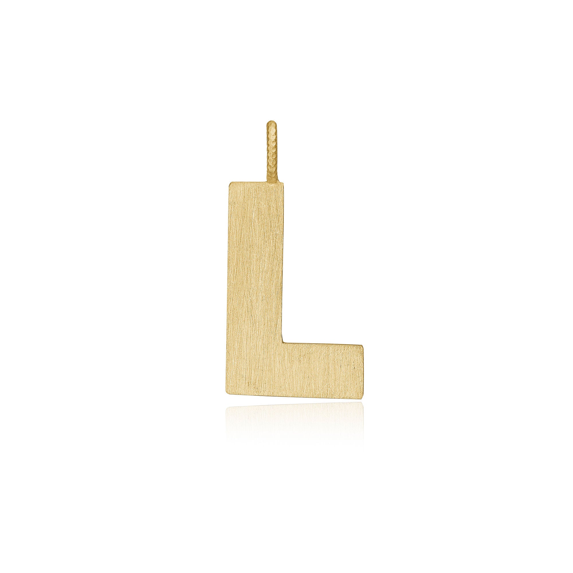 Buchstabe "L" Anhänger aus 18K Gelbgold