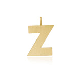 Letter Z 18K Gold Pendant