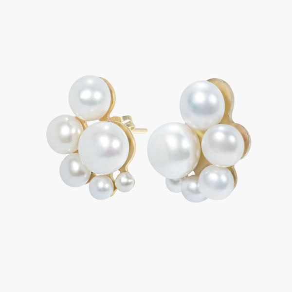 Liat 01 9K Gold Earrings w. Pearls