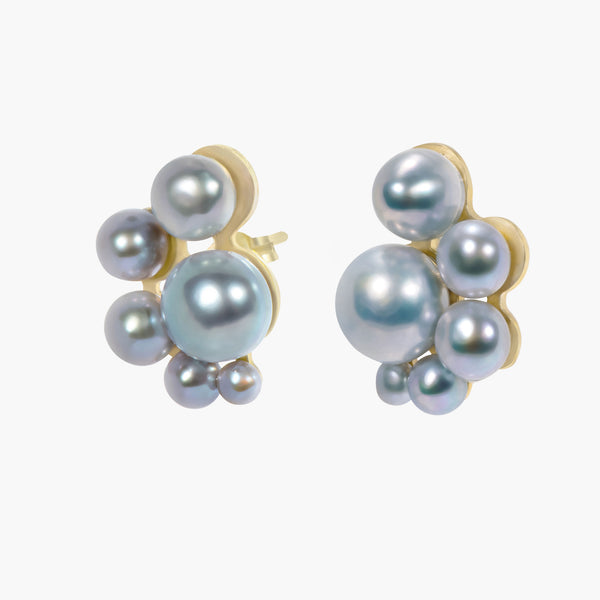 Liat 02 9K Gold Earrings w. Pearls