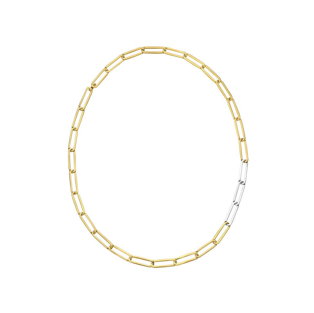 Exhaling Her Halskette aus 18K Gold & Silber