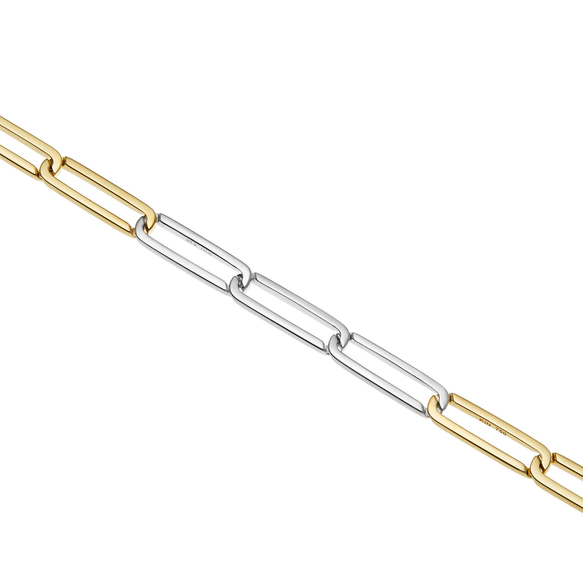 Exhaling her 18K Gold & Silver Necklace