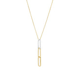 The breath 18K Gold & Silver Necklace