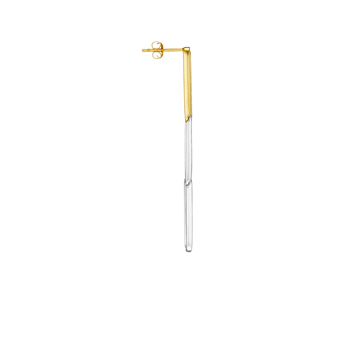 The sigh III 18K Silver & Gold Earring