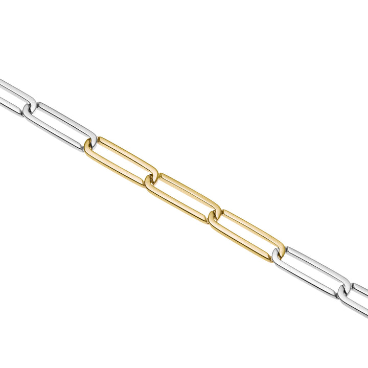 Exhaling her 18K Silver & Gold Necklace