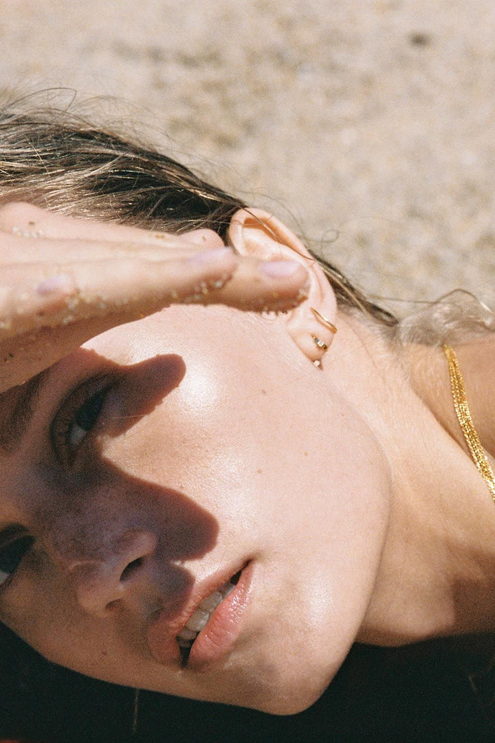 Long Snake Ohrring aus 18K Gold I Diamanten