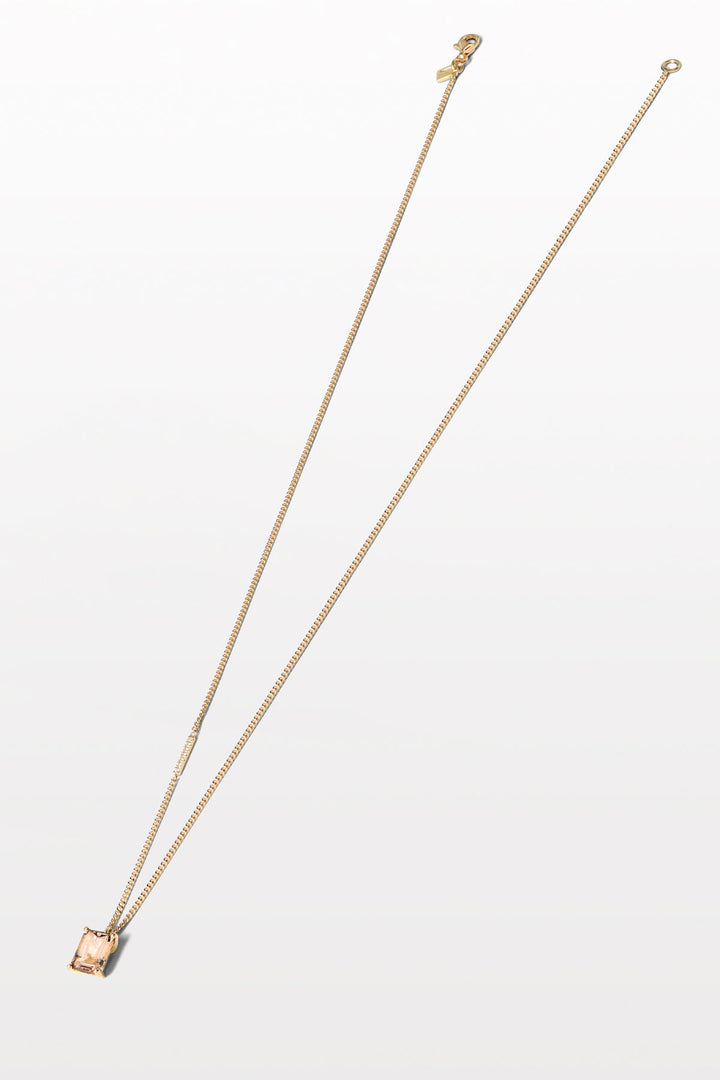 Lustre 01 18K Gold Necklace w. Morganite