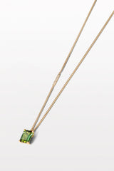 Lustre 01 18K Gold Necklace w. Diamonds & Tourmaline