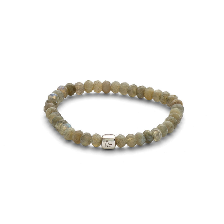 ColorUp (6mm) Silver Bracelet w. Laboradorite