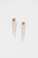 The Pearl Pearl Pearl Gold Plated Earrings w. Pearl