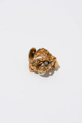 The Statement Extraordinaire Gold Plated Ring w. Pearls