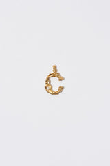The Pearl Letter Gold Plated Pendant w. Pearl