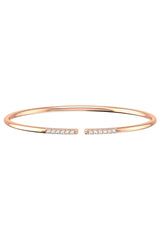Line 18K Rose Gold Bracelet w. Lab-Grown Diamonds