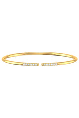 Line Armband 18K vergoldet I  Labor-Diamanten